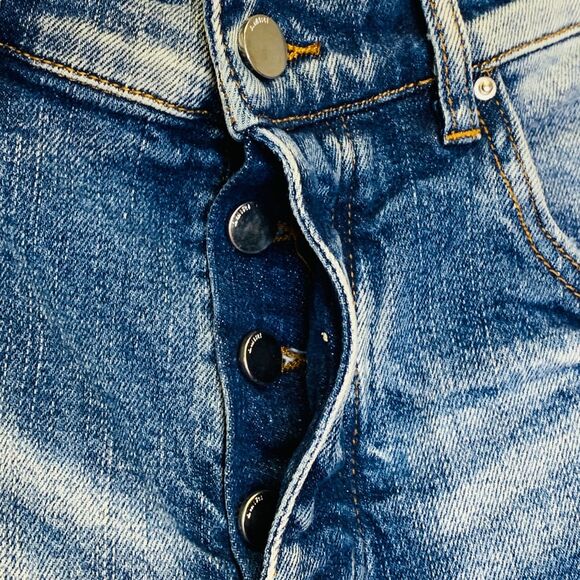 Amiri Mens Skinny‎ Jeans Distressed Paint Scatter 30x32 - Picture 7 of 15